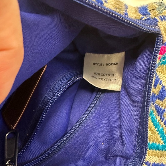 Paper Source Boho Pom Pom Clutch – Embroidered Tribal Print - Picture 9 of 9